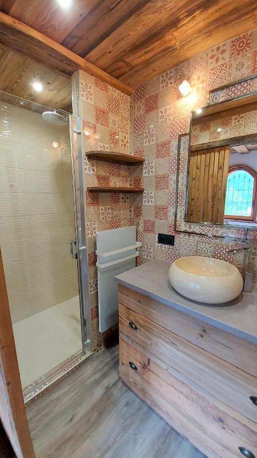 Chalet Serre Cambeou Piscine&Spa Сен-Шафре Екстериор снимка