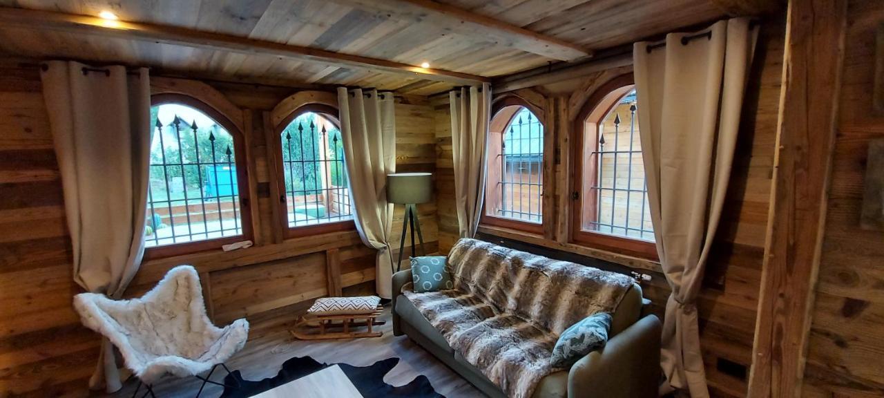 Chalet Serre Cambeou Piscine&Spa Сен-Шафре Екстериор снимка