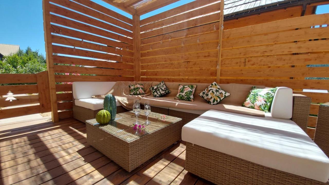 Chalet Serre Cambeou Piscine&Spa Сен-Шафре Екстериор снимка