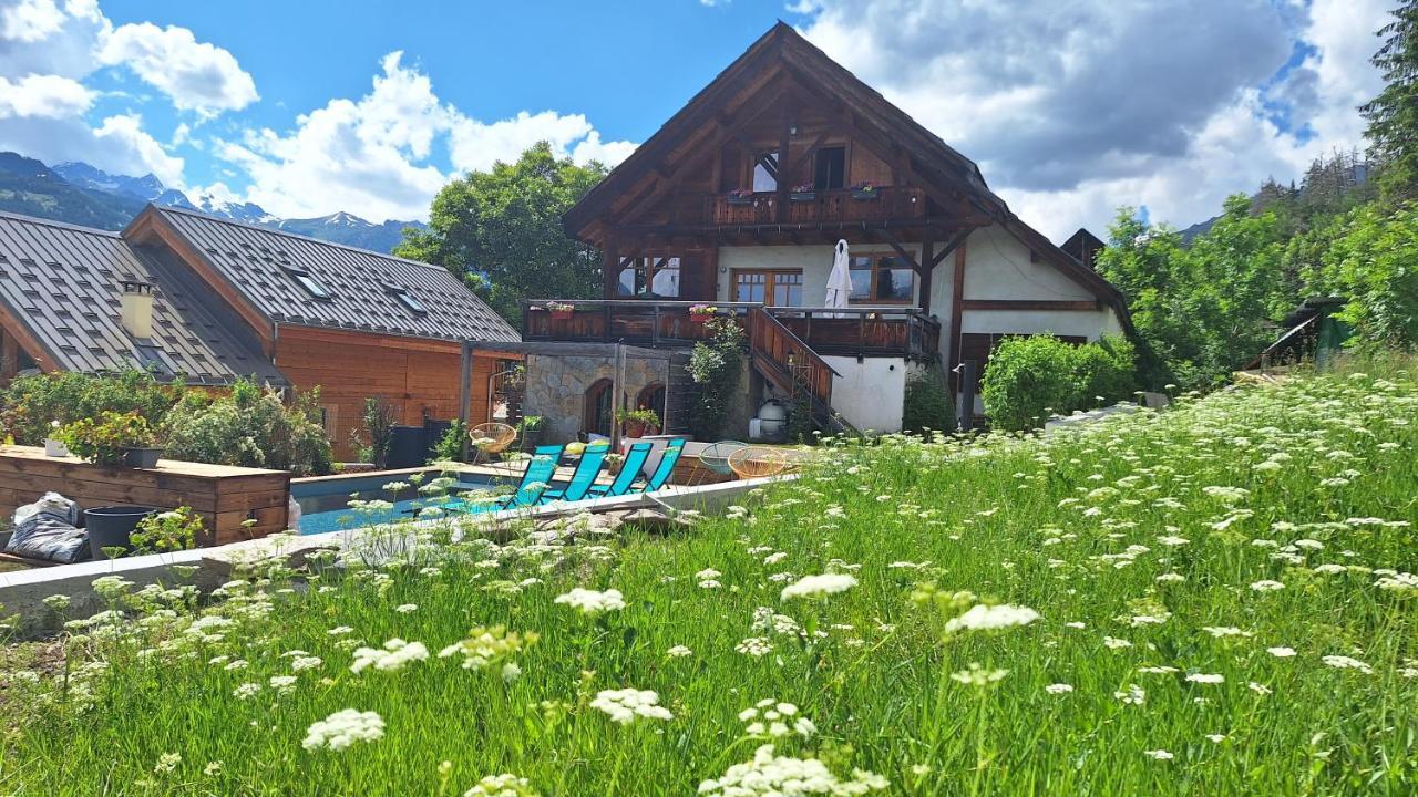 Chalet Serre Cambeou Piscine&Spa Сен-Шафре Екстериор снимка