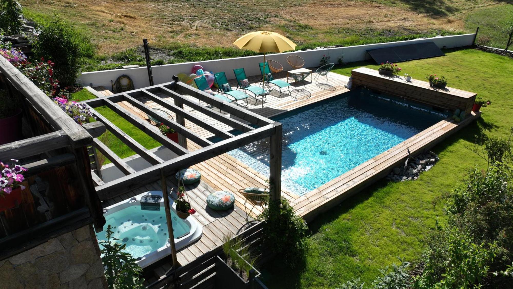 Chalet Serre Cambeou Piscine&Spa Сен-Шафре Екстериор снимка