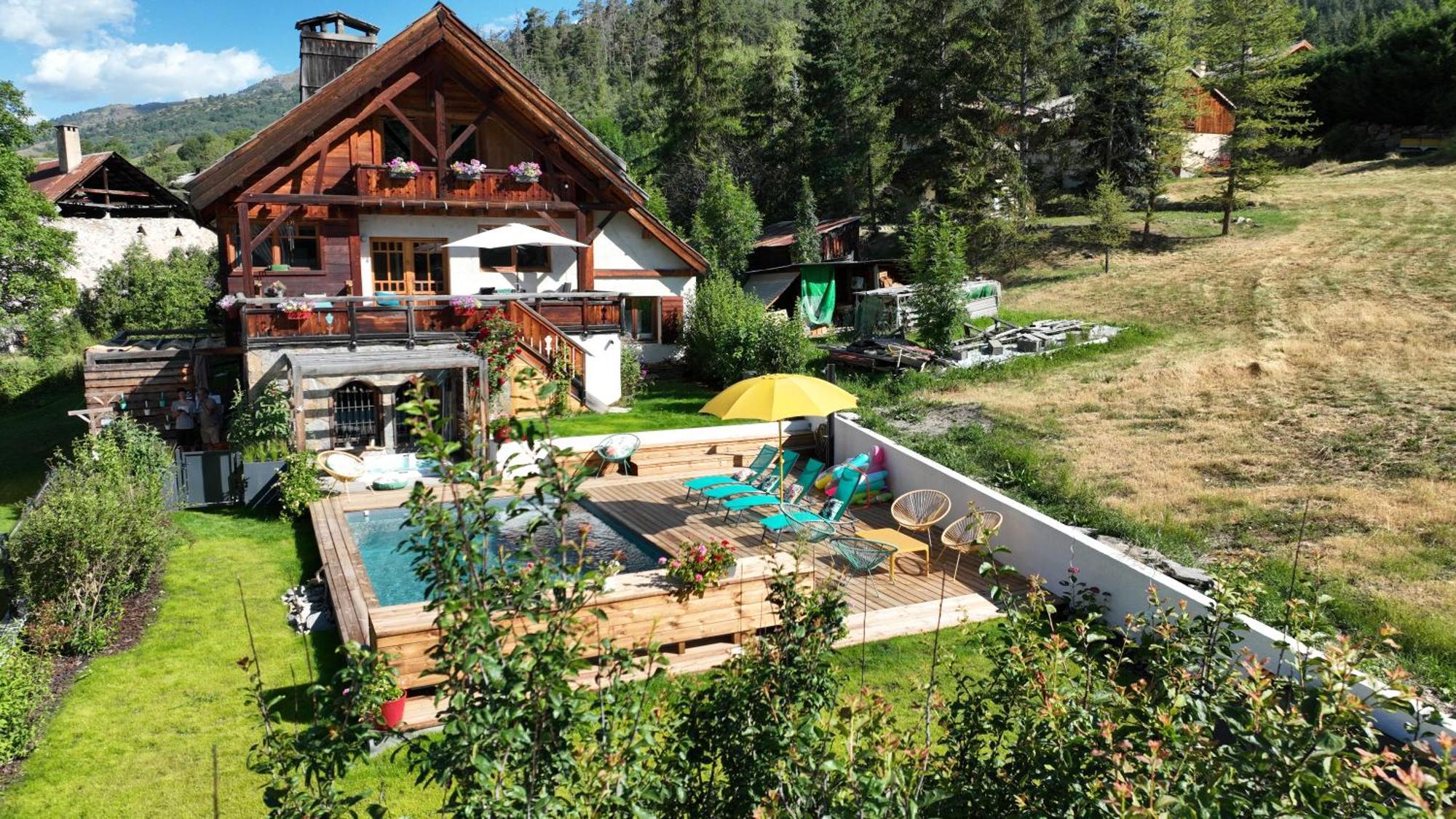 Chalet Serre Cambeou Piscine&Spa Сен-Шафре Екстериор снимка